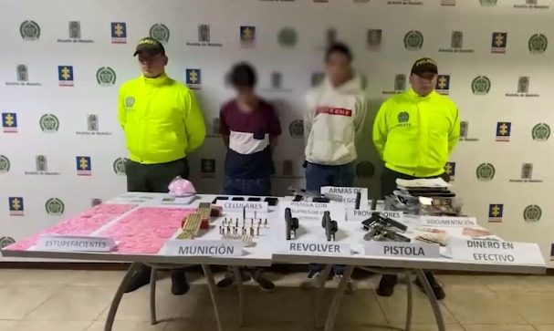 En operativos contra el crimen organizado se ejecutaron dos capturas y se incautaron cuatro armas de fuego