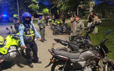 Operativo de Policía y tránsito en la 4 sur dejó 96 comparendos y 58 motos inmovilizadas