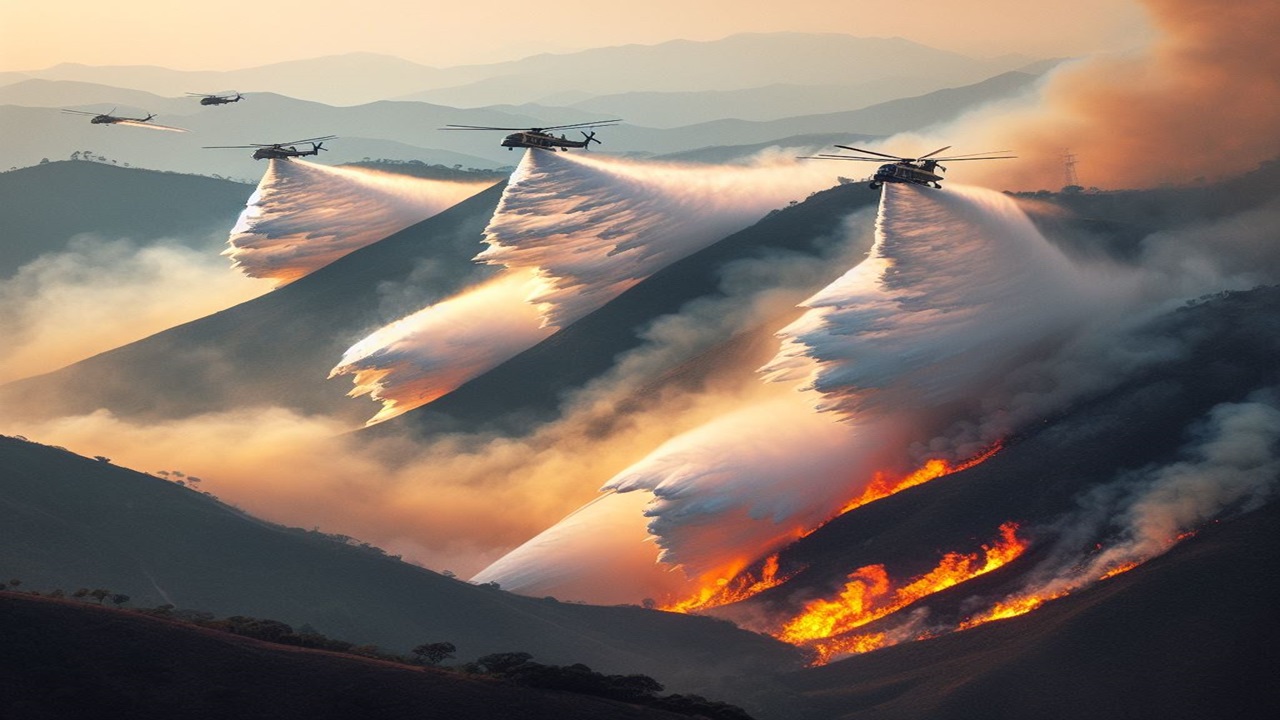helicópteros anti incendios