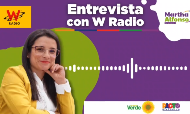 Representante Martha Alfonso analiza propuesta de Asamblea Constituyente en entrevista a La W