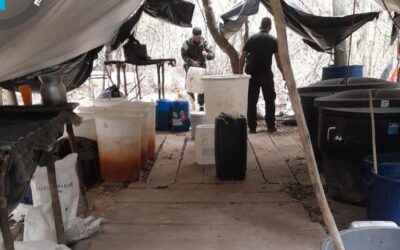 Golpe a los narcotraficantes: Ejército destruye laboratorio de cocaína en zona rural de Cúcuta