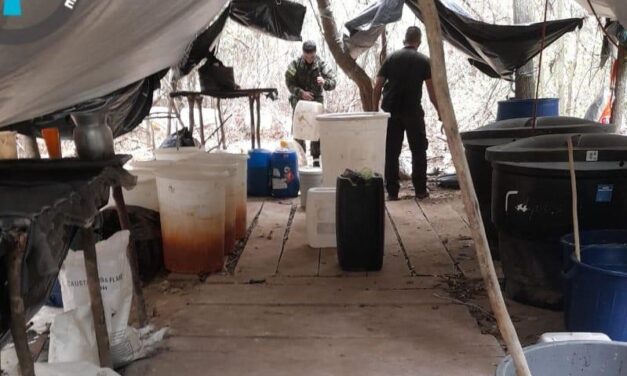 Golpe a los narcotraficantes: Ejército destruye laboratorio de cocaína en zona rural de Cúcuta