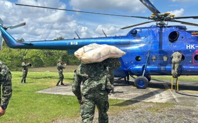 Ejército Nacional brinda asistencia a comunidades afectadas por ola invernal en Chocó
