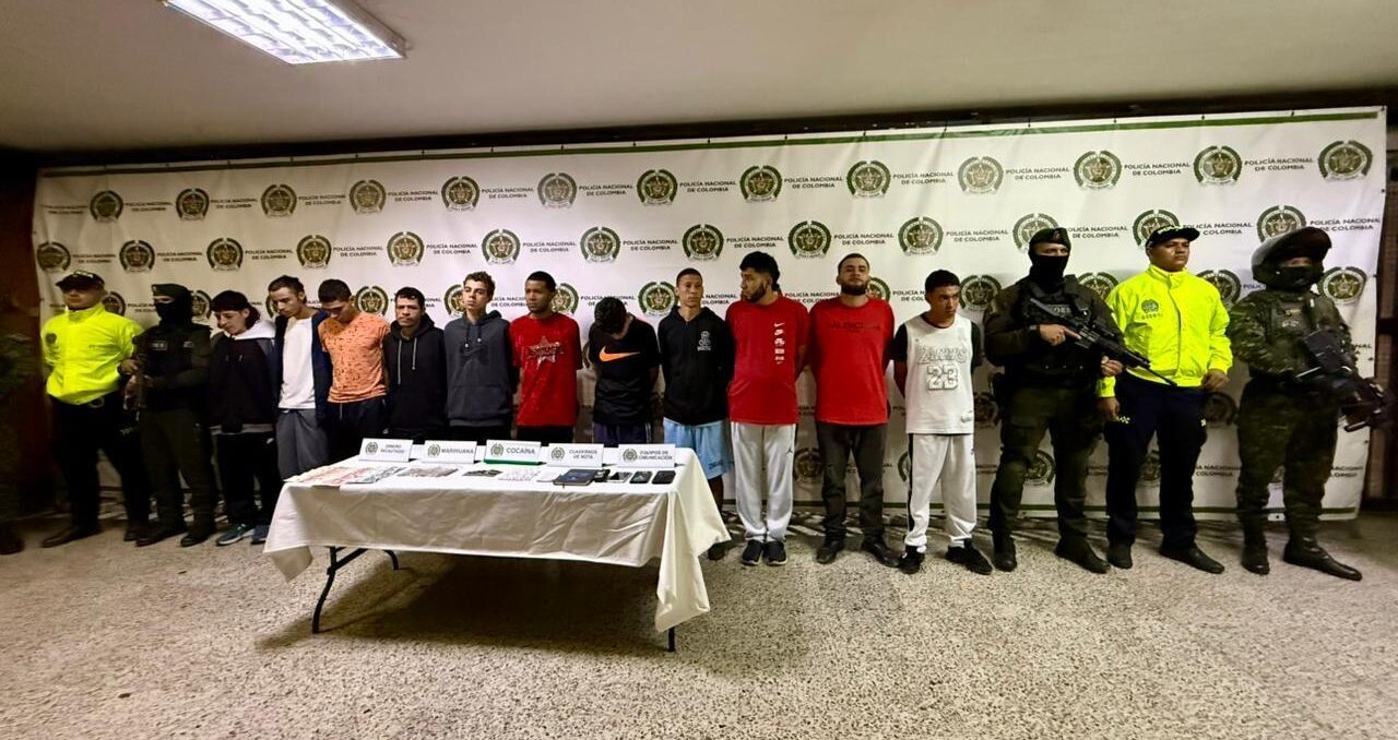 Capturan a 11 personas en Itagüí por venta de estupefacientes: rentas criminales superarían los $200 millones Itagüí