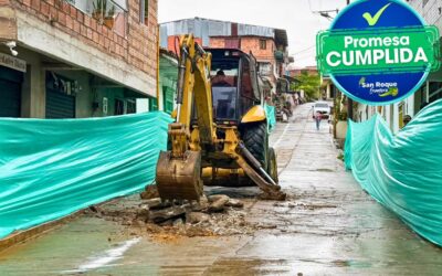 Inician obras de pavimentación en vía estratégica de San Roque hacia el Nare