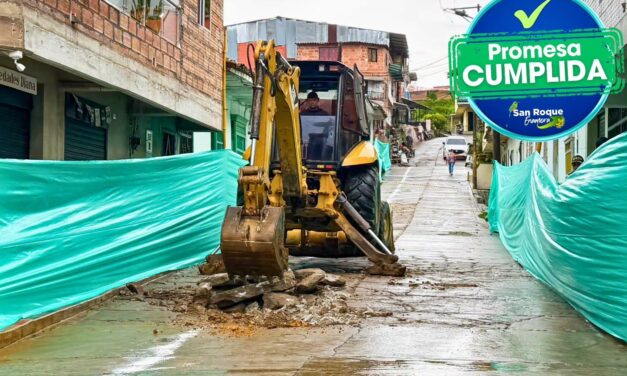 Inician obras de pavimentación en vía estratégica de San Roque hacia el Nare