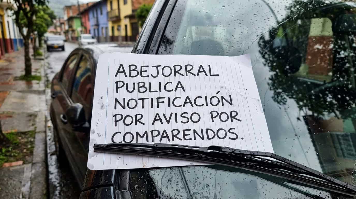 Abejorral publica notificación por aviso por comparendos Abejorral publica notificación por aviso por comparendos
