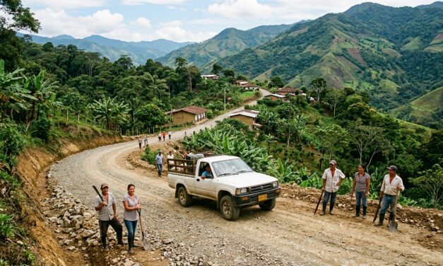 Aguacatal ya tiene acceso en carro tras ensanche de 2,5 km