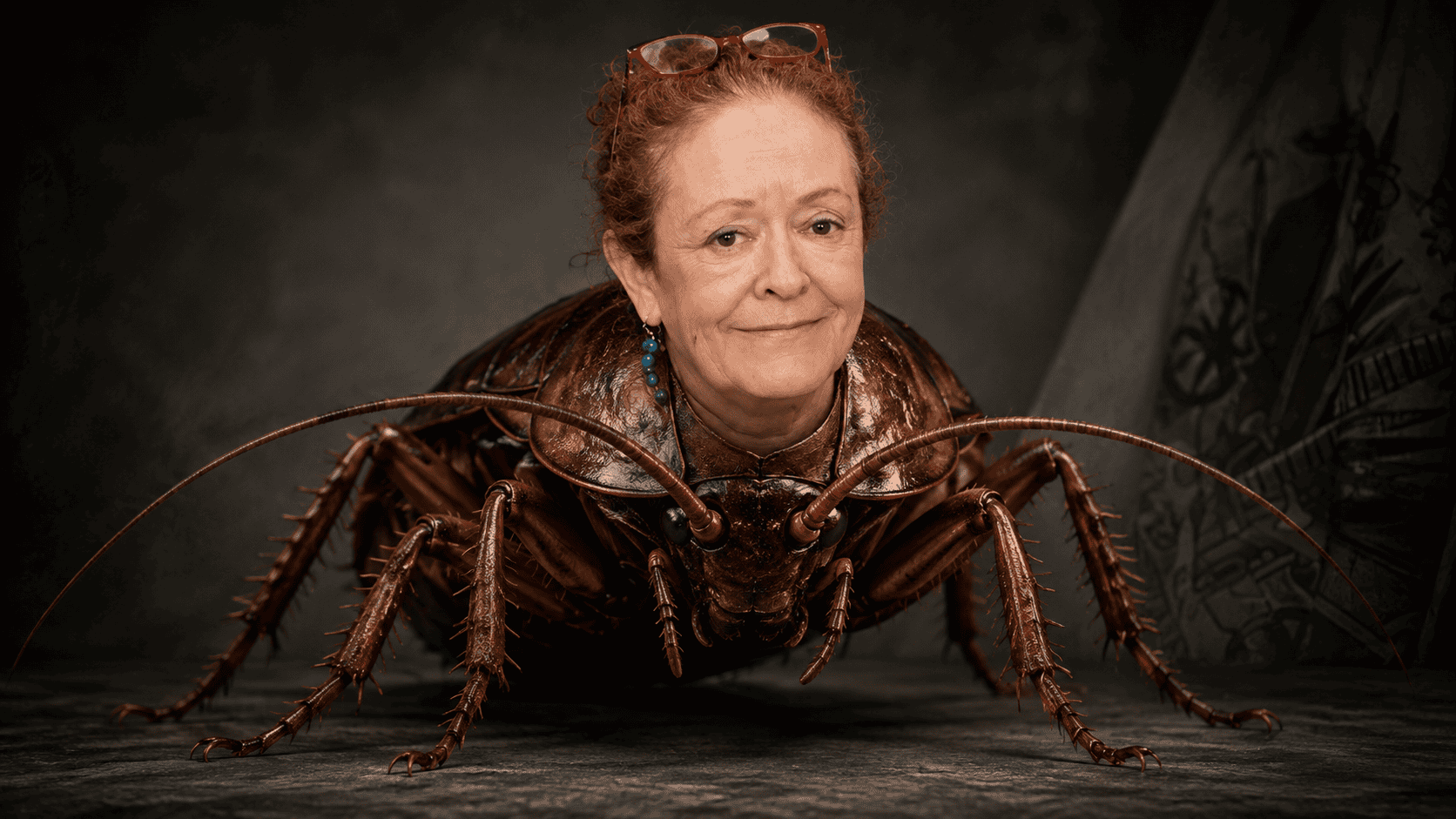 ¿Es la embajadora Vilma Velásquez una cucaracha? otomontaje del rostro de Vilma Rocío Velásquez sobre el cuerpo de una cucaracha.