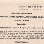 Corpourabá prorroga concesión de aguas subterráneas en Necoclí