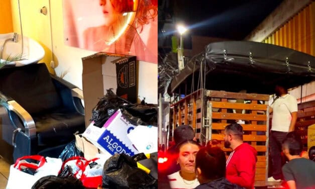 Salón de belleza en El Santuario coordina 70 toneladas de ayuda