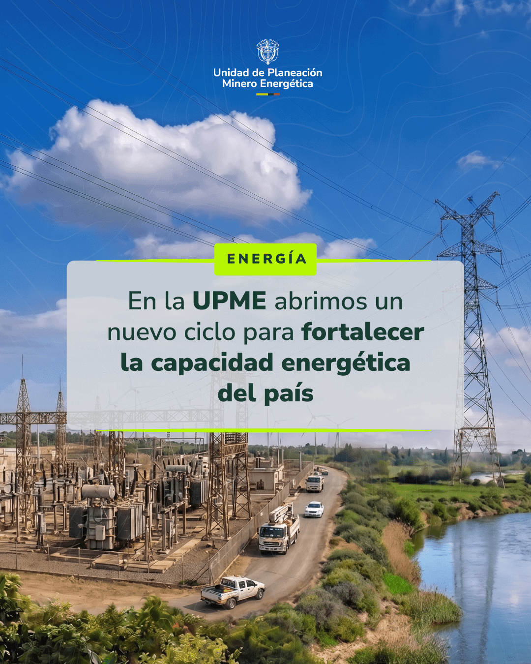 Torres de transmisión eléctrica, imagen de referencia sobre capacidad excedentaria
