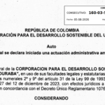 CORPOURABA publica autos y resoluciones sobre agua y cauces