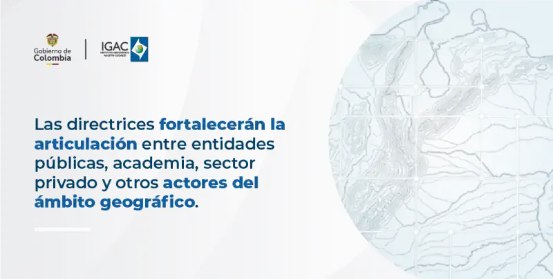 Mapa digital de Colombia sobre información geoespacial