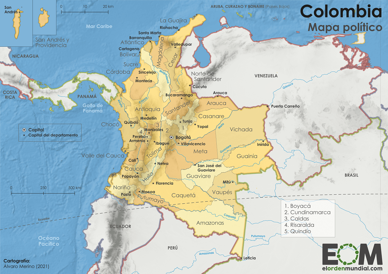mapa-politico-colombia COLOMBIA