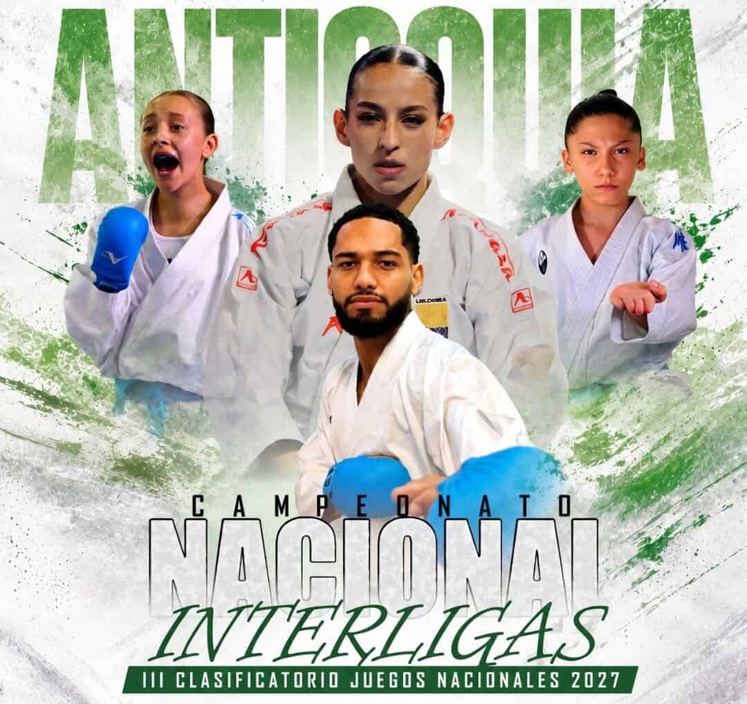 Karate do: Medellín recibe Interligas nacional 2026 Imagen promocional del Nacional Interligas de karate do en Medellín