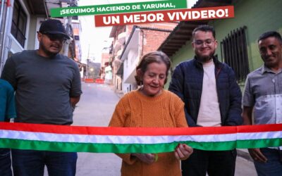 Entregan renovación de la Calle 23 entre carreras 18 y 19 en Yarumal