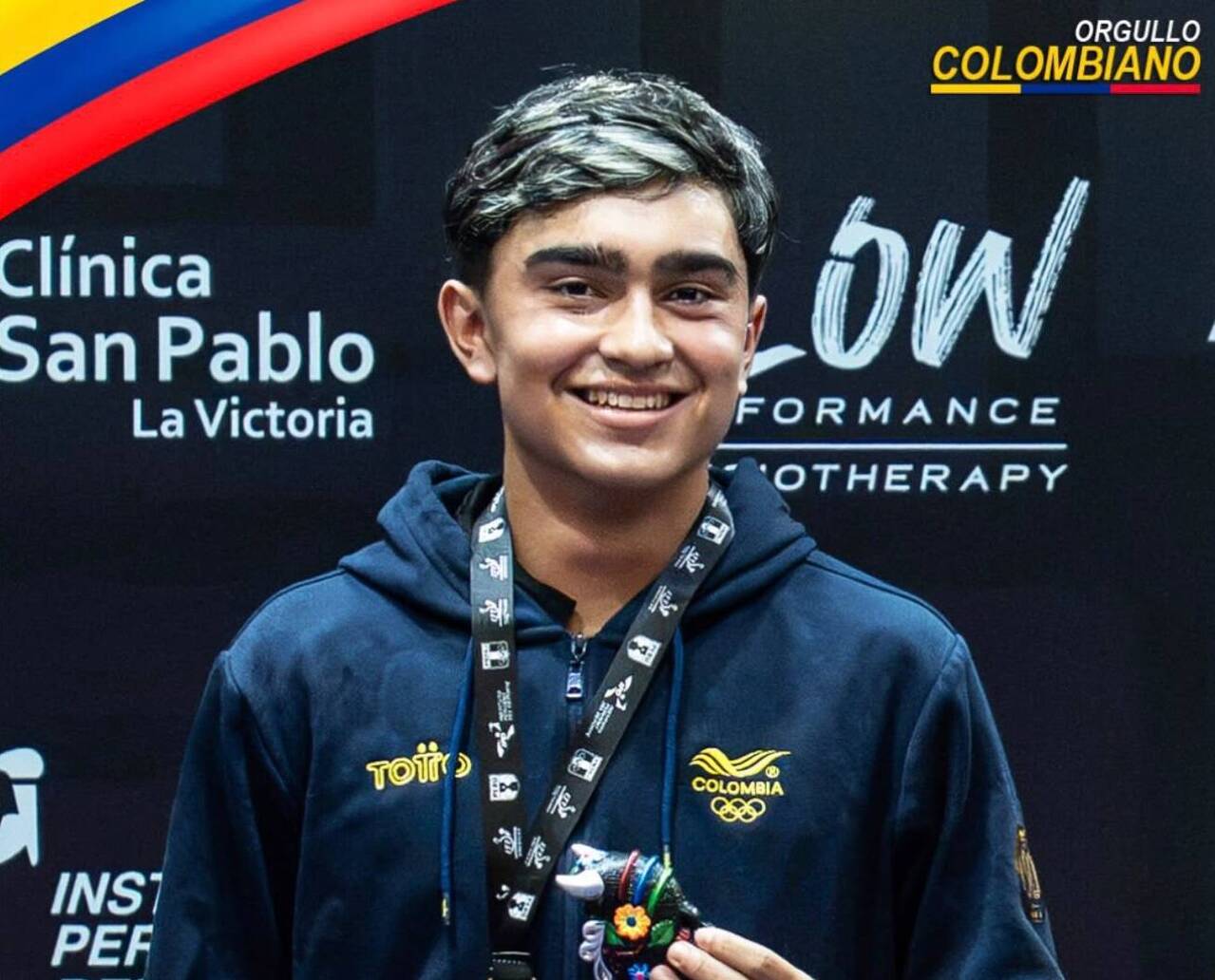 Fotografía de Emanuel Otálvaro, tenismesista antioqueño medallista en Lima 2026