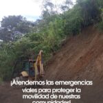 Atienden derrumbes en Alto de Buenavista, Cañasgordas