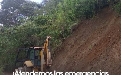 Atienden derrumbes en Alto de Buenavista, Cañasgordas