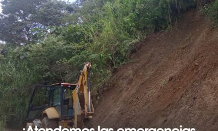 Atienden derrumbes en Alto de Buenavista, Cañasgordas