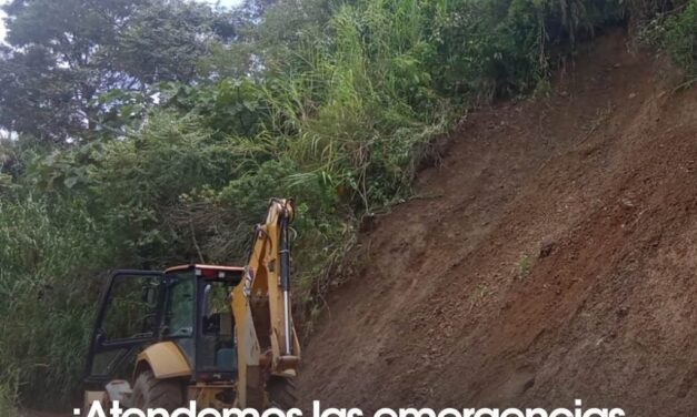 Atienden derrumbes en Alto de Buenavista, Cañasgordas