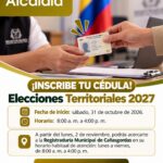 Cañasgordas inicia inscripción de cédula para elecciones de 2027