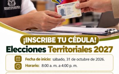 Cañasgordas inicia inscripción de cédula para elecciones de 2027