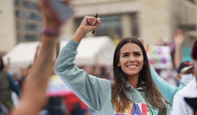 María Fernanda Carrascal cuestionó actuación antidisturbios en protesta frente al Museo Nacional Imagen no analizada visualmente sobre María Fernanda Carrascal y la protesta frente al Museo Nacional