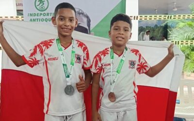 Yeimar Blaquicet y Dylans Moreno suben al podio por Necoclí en taekwondo escolar