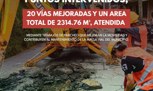 Yarumal reporta intervención en más de 20 vías urbanas